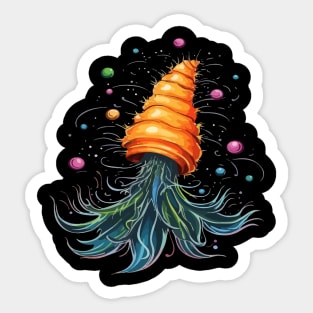 Sea Slug Christmas Sticker